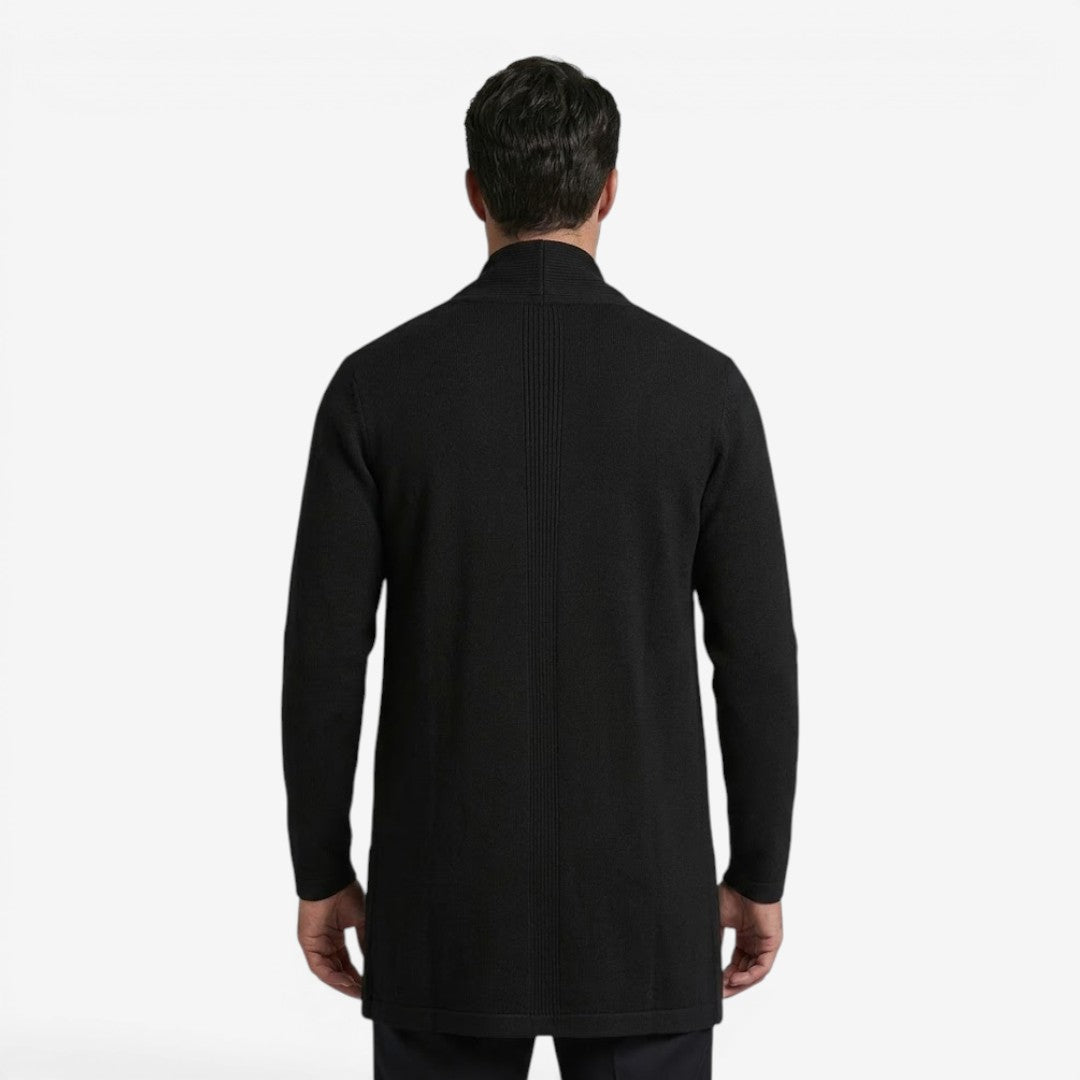 Jorvalore | Men's Classic Long Knit Cardigan Soft Warm Layering