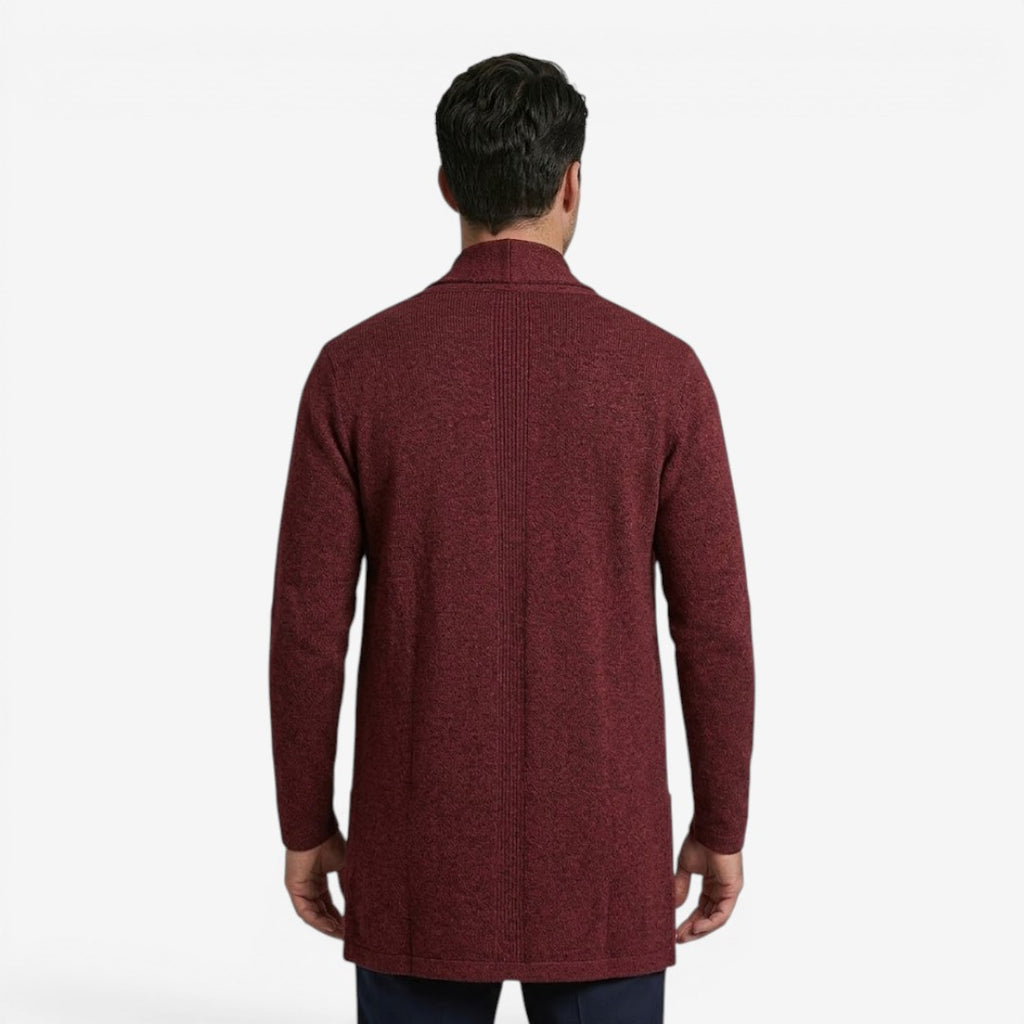 Jorvalore | Men's Classic Long Knit Cardigan Soft Warm Layering
