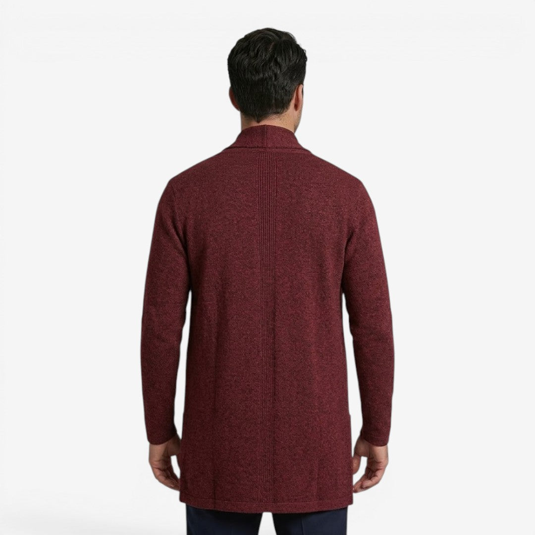 Jorvalore | Men's Classic Long Knit Cardigan Soft Warm Layering