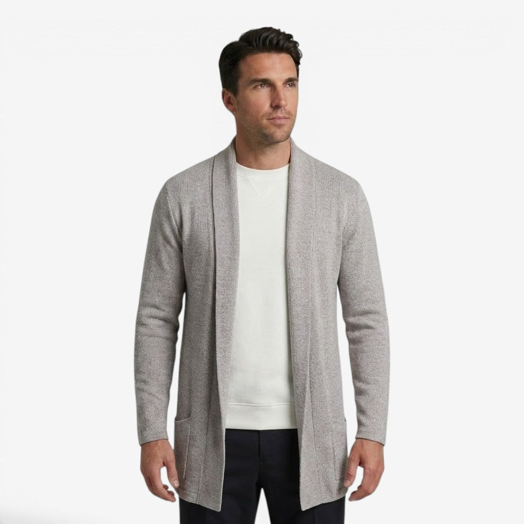 Jorvalore | Men's Classic Long Knit Cardigan Soft Warm Layering
