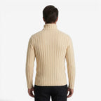 Jorvalore | Men's Classic Ribbed Turtleneck Jumper Plus Size