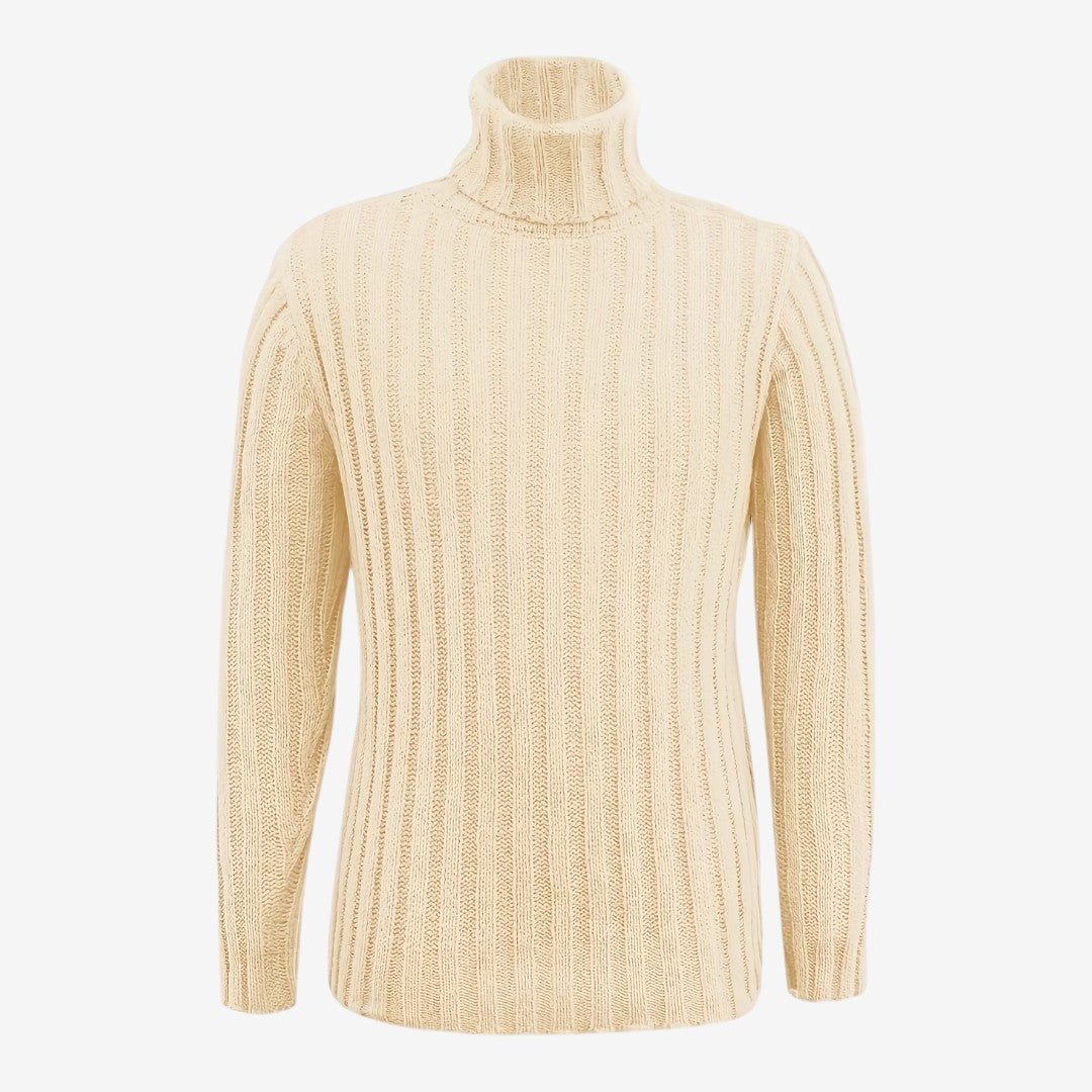 Jorvalore | Men's Classic Ribbed Turtleneck Jumper Plus Size