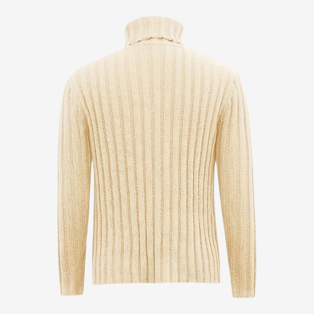 Jorvalore | Men's Classic Ribbed Turtleneck Jumper Plus Size