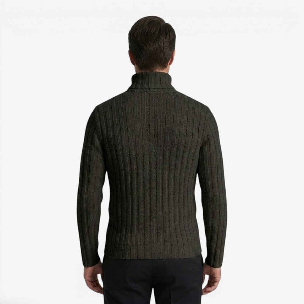 Jorvalore | Men's Classic Ribbed Turtleneck Jumper Plus Size