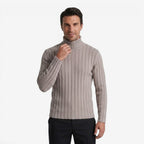 Jorvalore | Men's Classic Ribbed Turtleneck Jumper Plus Size