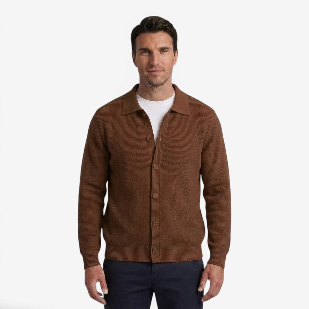 Jorvalore | Men's Classic Slim Fit Cardigan for Autumn and Winter