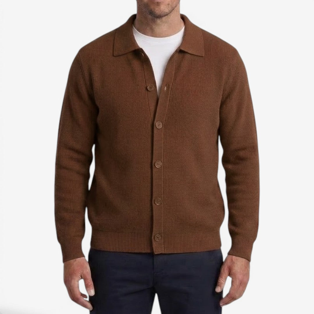 Jorvalore | Men's Classic Slim Fit Cardigan for Autumn and Winter