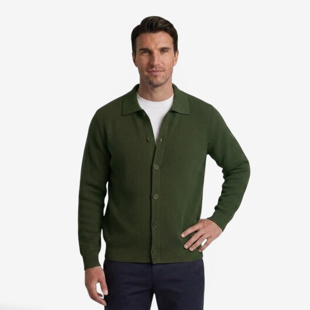 Jorvalore | Men's Classic Slim Fit Cardigan for Autumn and Winter