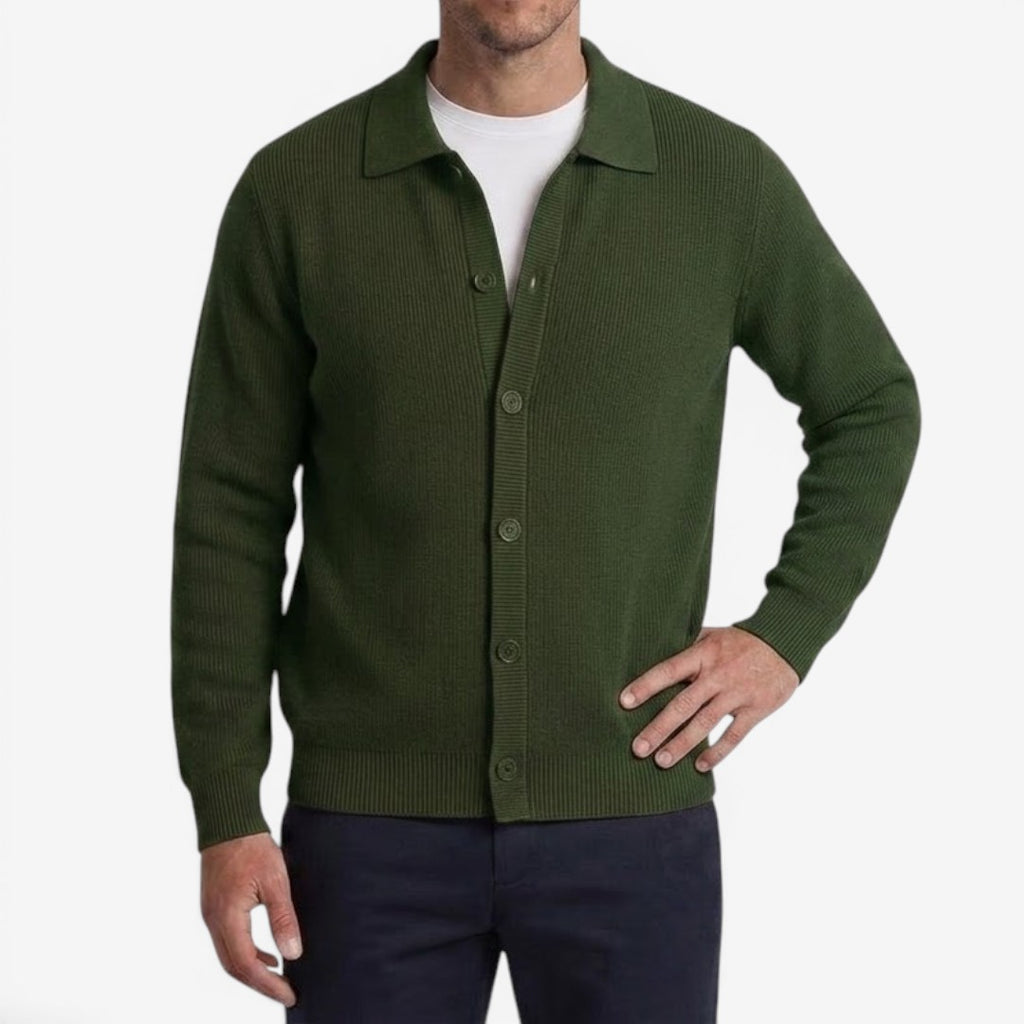 Jorvalore | Men's Classic Slim Fit Cardigan for Autumn and Winter