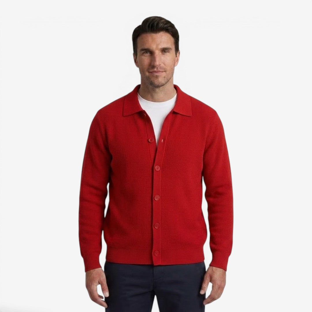 Jorvalore | Men's Classic Slim Fit Cardigan for Autumn and Winter