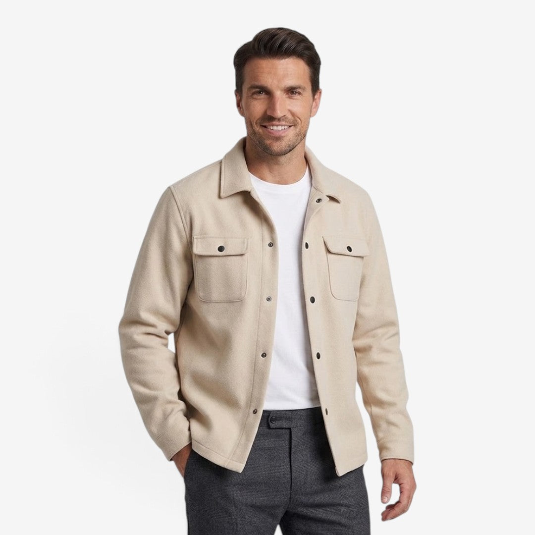 Jorvalore | Men’s Corduroy Jacket Lapel Collar Button Up Casual Coat