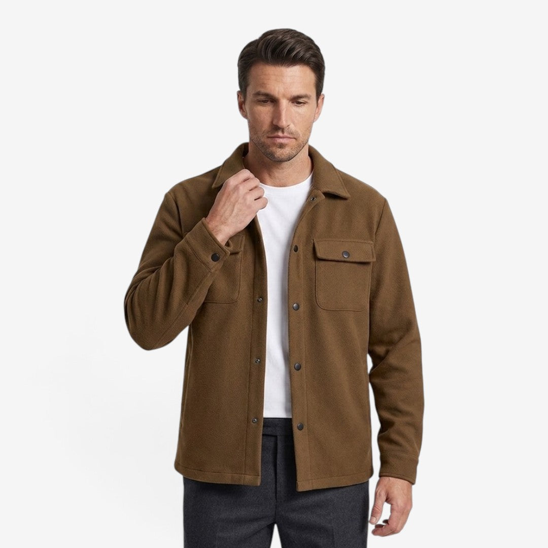Jorvalore | Men’s Corduroy Jacket Lapel Collar Button Up Casual Coat
