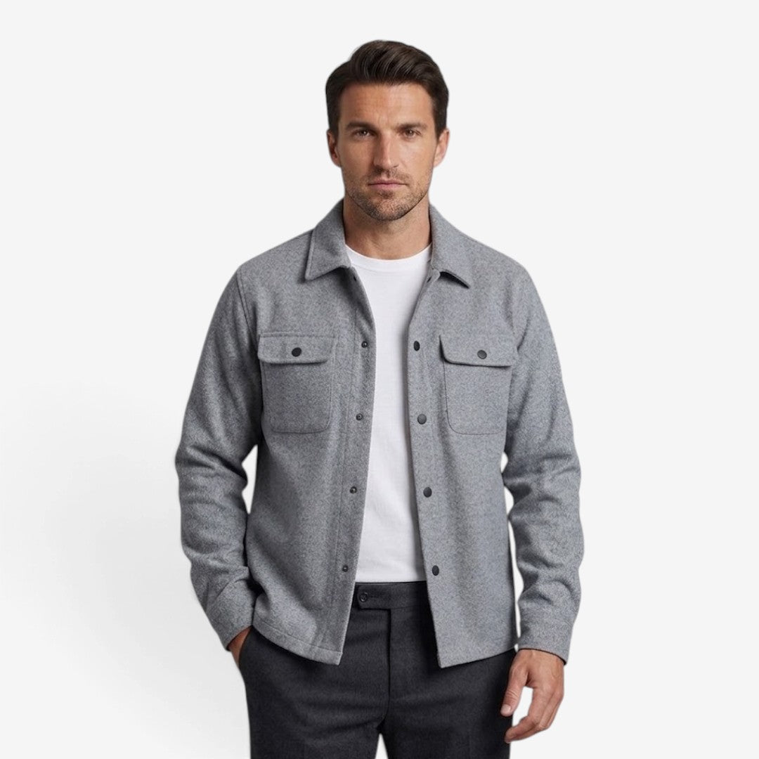 Jorvalore | Men’s Corduroy Jacket Lapel Collar Button Up Casual Coat