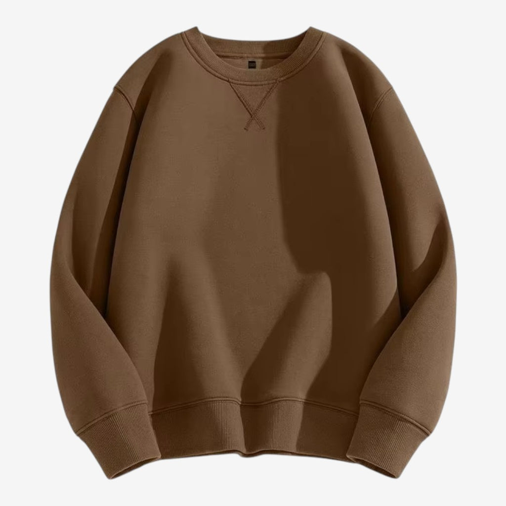 Jorvalore | Men's Cotton Blend Crew-Neck Sweatshirt Comfortable Casual Fit
