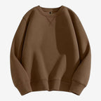 Jorvalore | Men's Cotton Blend Crew-Neck Sweatshirt Comfortable Casual Fit