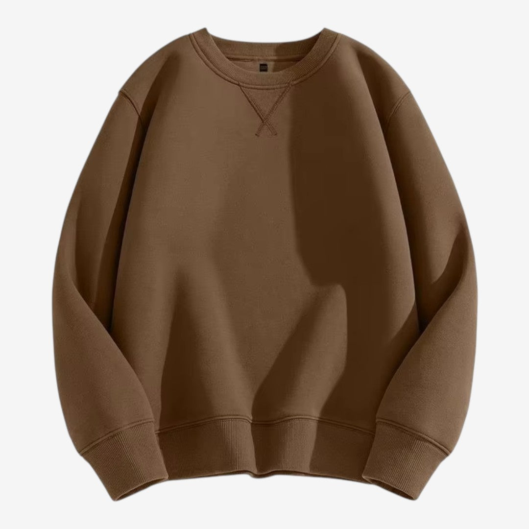 Jorvalore | Men's Cotton Blend Crew-Neck Sweatshirt Comfortable Casual Fit
