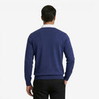 Jorvalore | Men's Cotton Knit Polo Jumper for Autumn Winter Style
