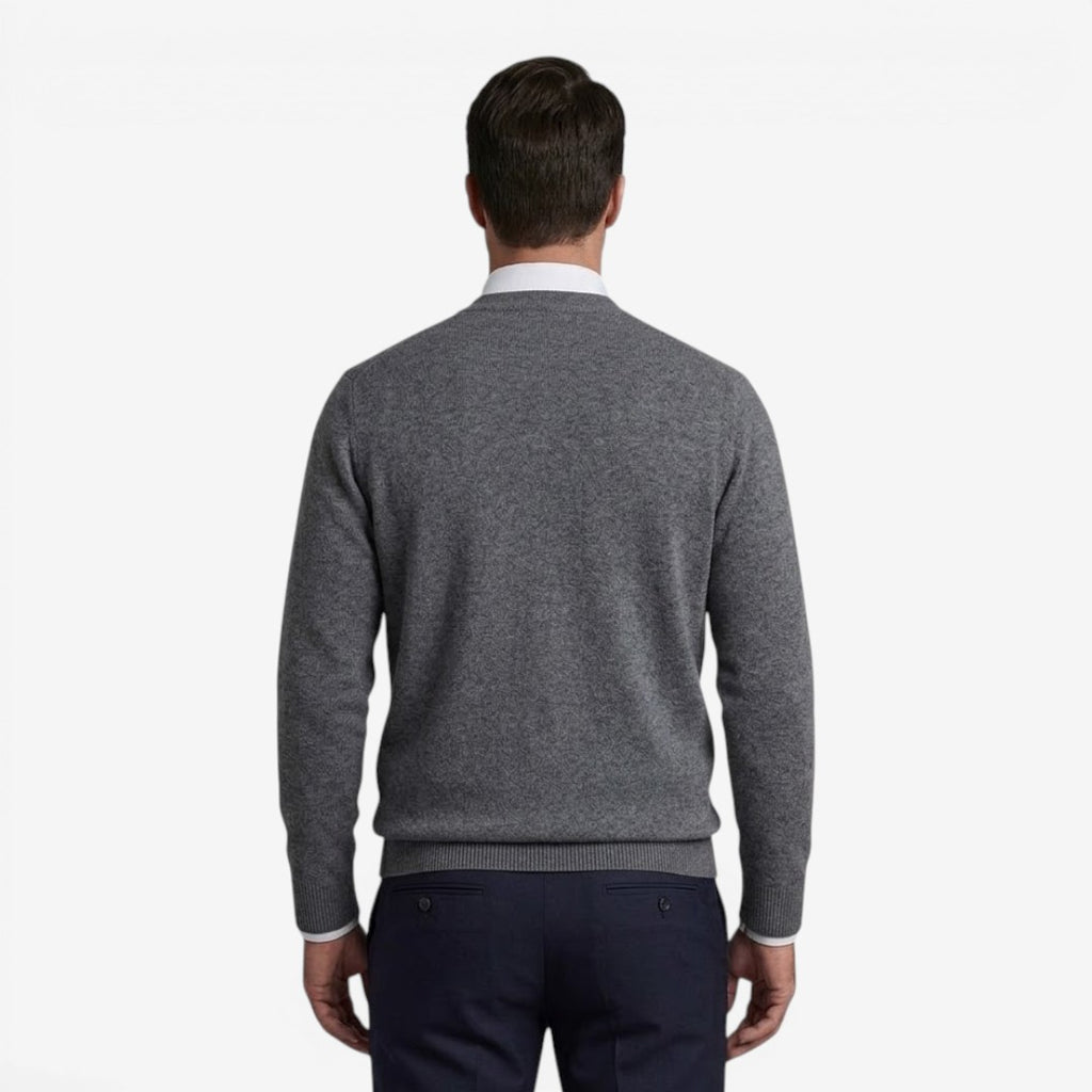 Jorvalore | Men's Diamond Knit Cardigan for Business Casual Style