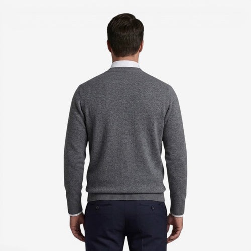 Jorvalore | Men's Diamond Knit Cardigan for Business Casual Style