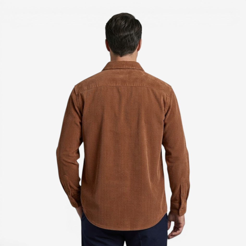 Jorvalore | Men's Heavy Corduroy Shirt with Chest Pocket