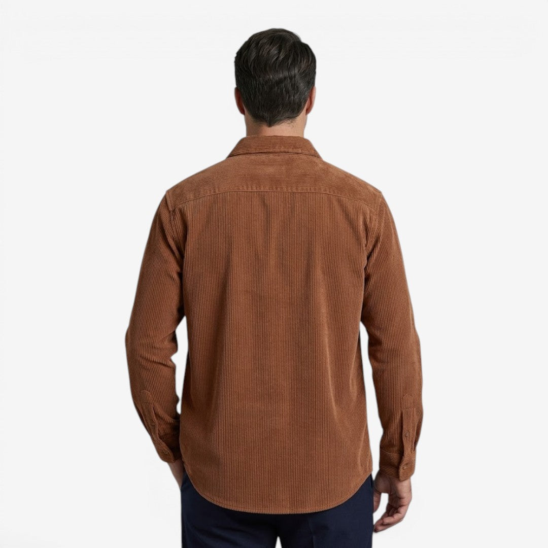 Jorvalore | Men's Heavy Corduroy Shirt with Chest Pocket