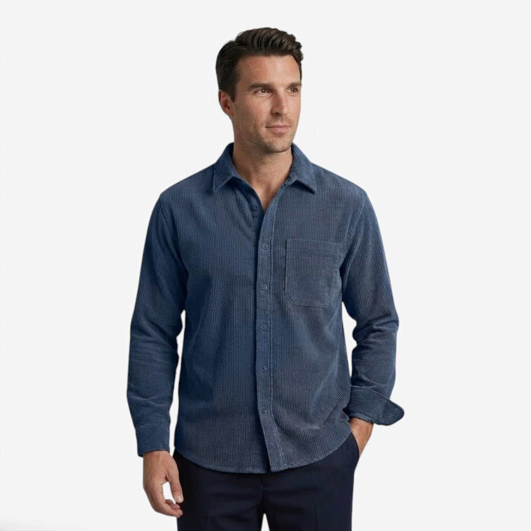 Jorvalore | Men's Heavy Corduroy Shirt with Chest Pocket