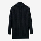 Jorvalore | Men's Jacquard Knit Cardigan with Lapel Collar for Winter
