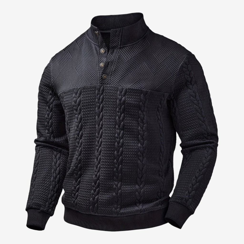 Jorvalore | Men's Jacquard Knit Jumper Soft Warm Everyday