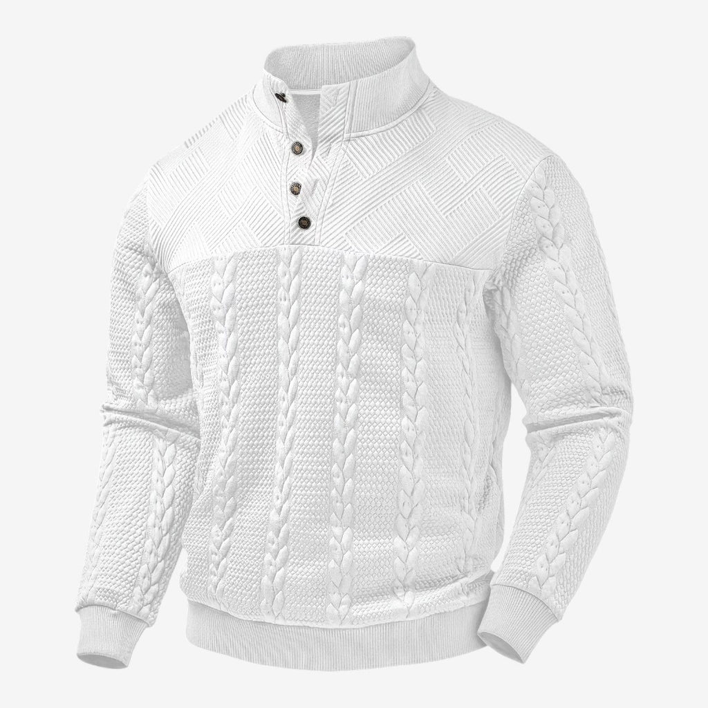 Jorvalore | Men's Jacquard Knit Jumper Soft Warm Everyday