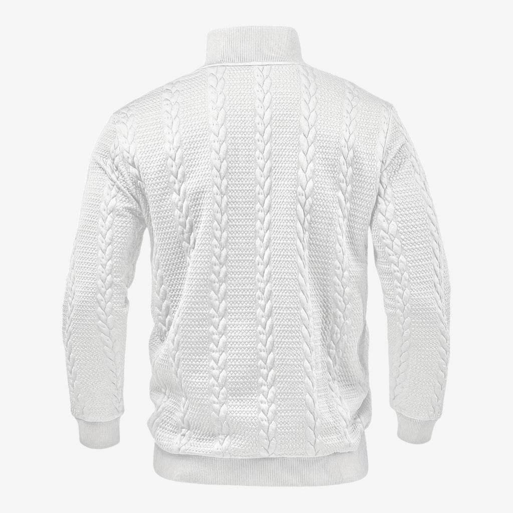 Jorvalore | Men's Jacquard Knit Jumper Soft Warm Everyday