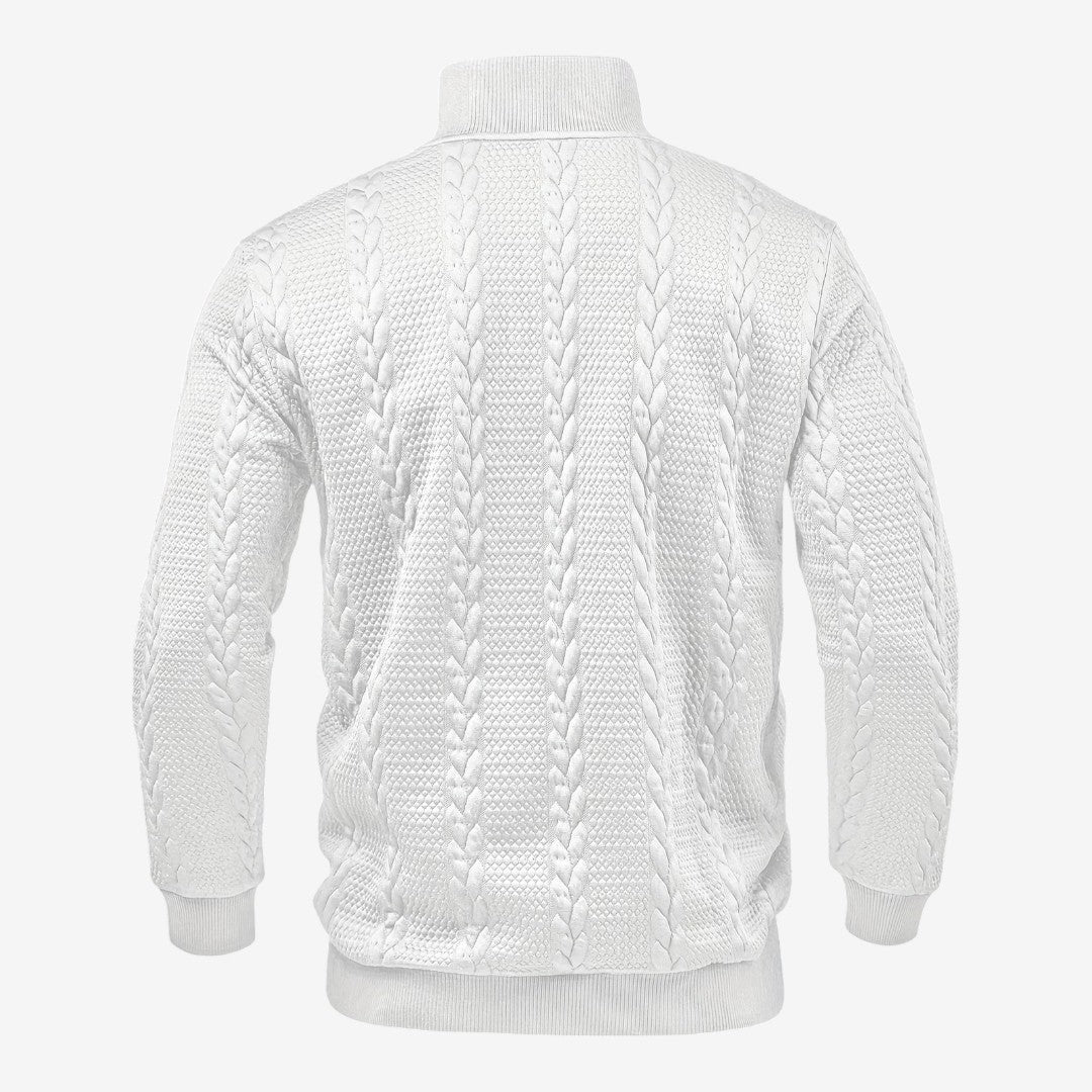 Jorvalore | Men's Jacquard Knit Jumper Soft Warm Everyday