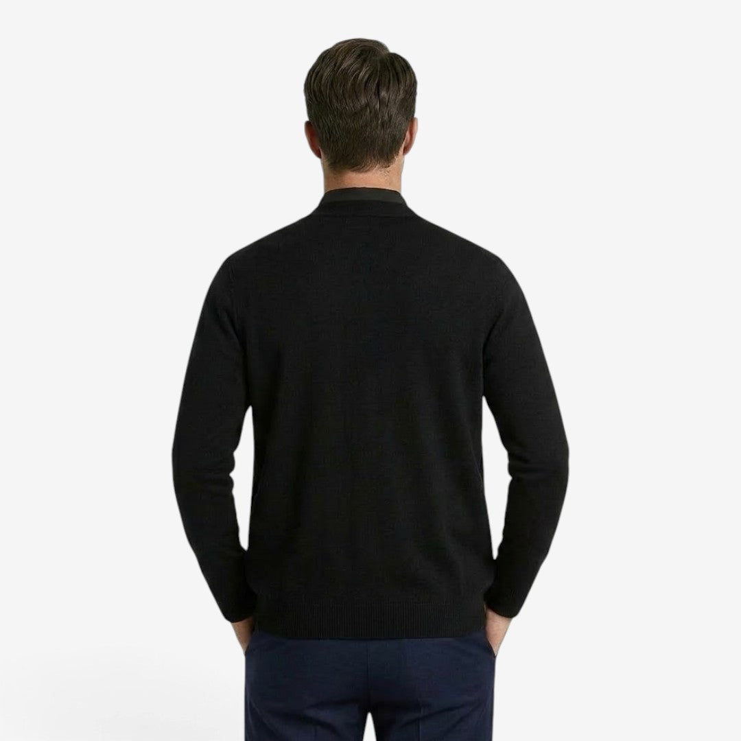 Jorvalore | Men's Knit Cardigan Two-Piece Layered Smart Casual Style