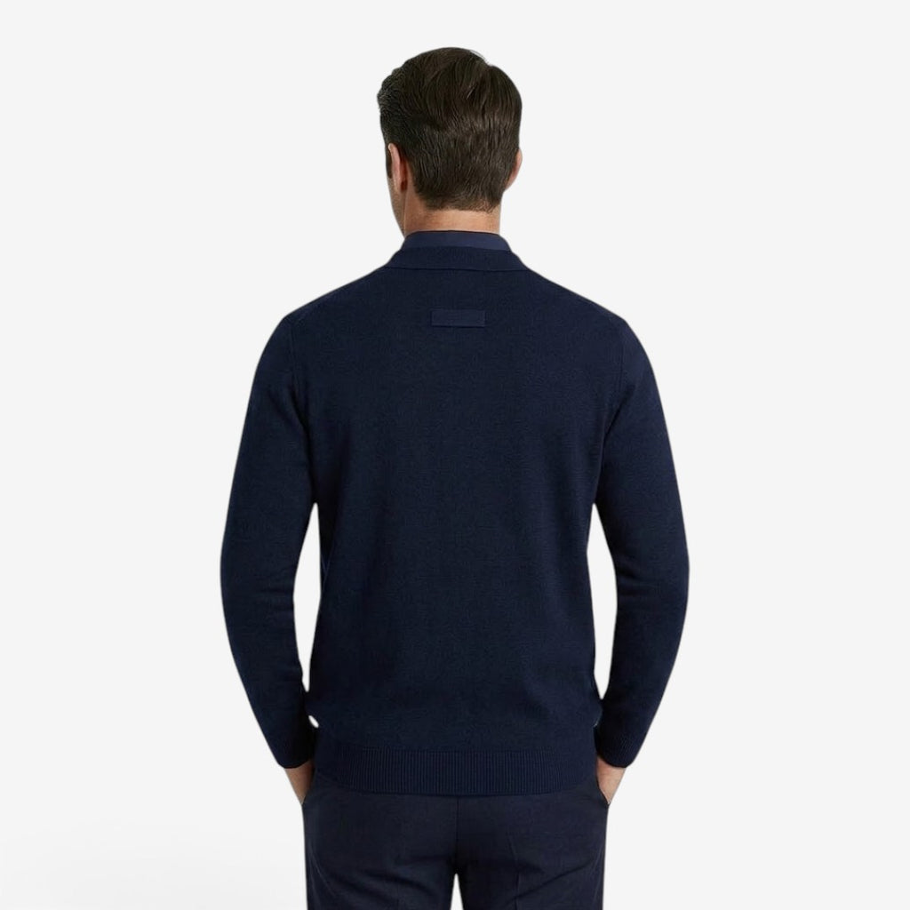 Jorvalore | Men's Knit Cardigan Two-Piece Layered Smart Casual Style