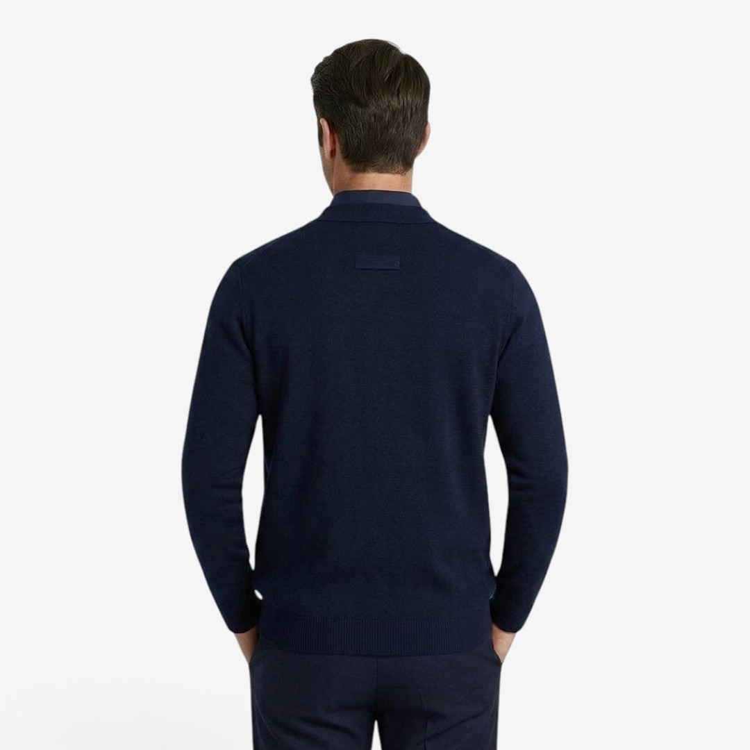 Jorvalore | Men's Knit Cardigan Two-Piece Layered Smart Casual Style