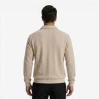 Jorvalore | Men's Knit Quarter Zip Jumper Warm Casual Everyday Wear