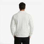 Jorvalore | Men's Knit Quarter Zip Jumper Warm Casual Everyday Wear
