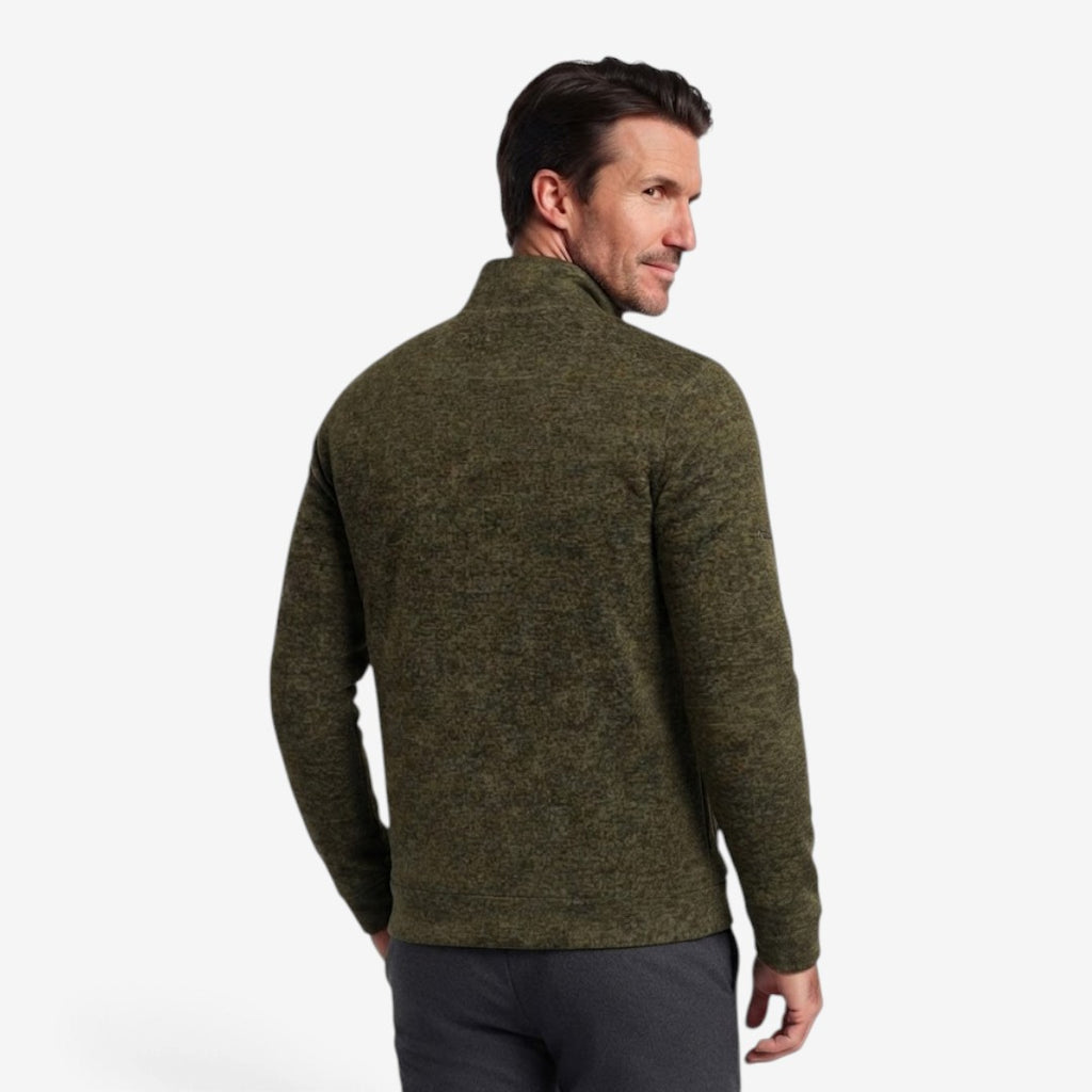 Jorvalore | Men’s Knit Zip Jacket High Neck Slim Fit with Zip Pockets