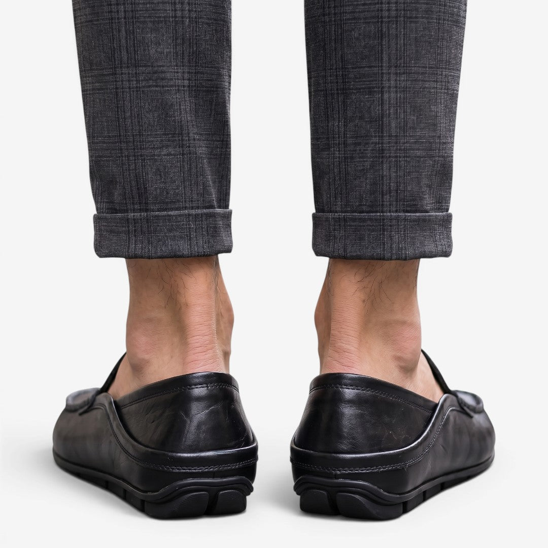 Jorvalore | Men's Leather Loafers Comfortable Slip-On Shoes for Everyday Wear