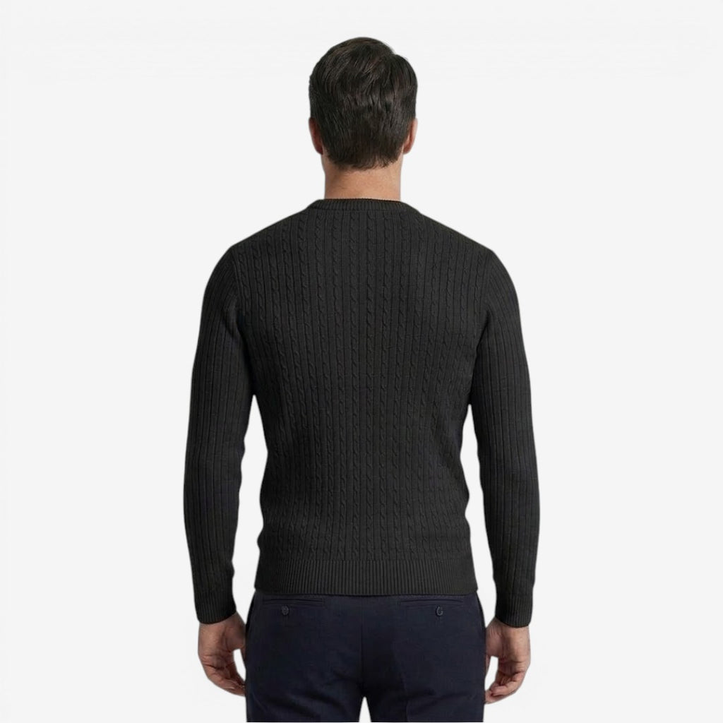 Jorvalore | Men's Lightweight Cable Knit Jumper for Autumn Layering