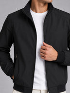 Jorvalore | Men’s Lightweight Stand Collar Jacket Smart Casual Zip Coat