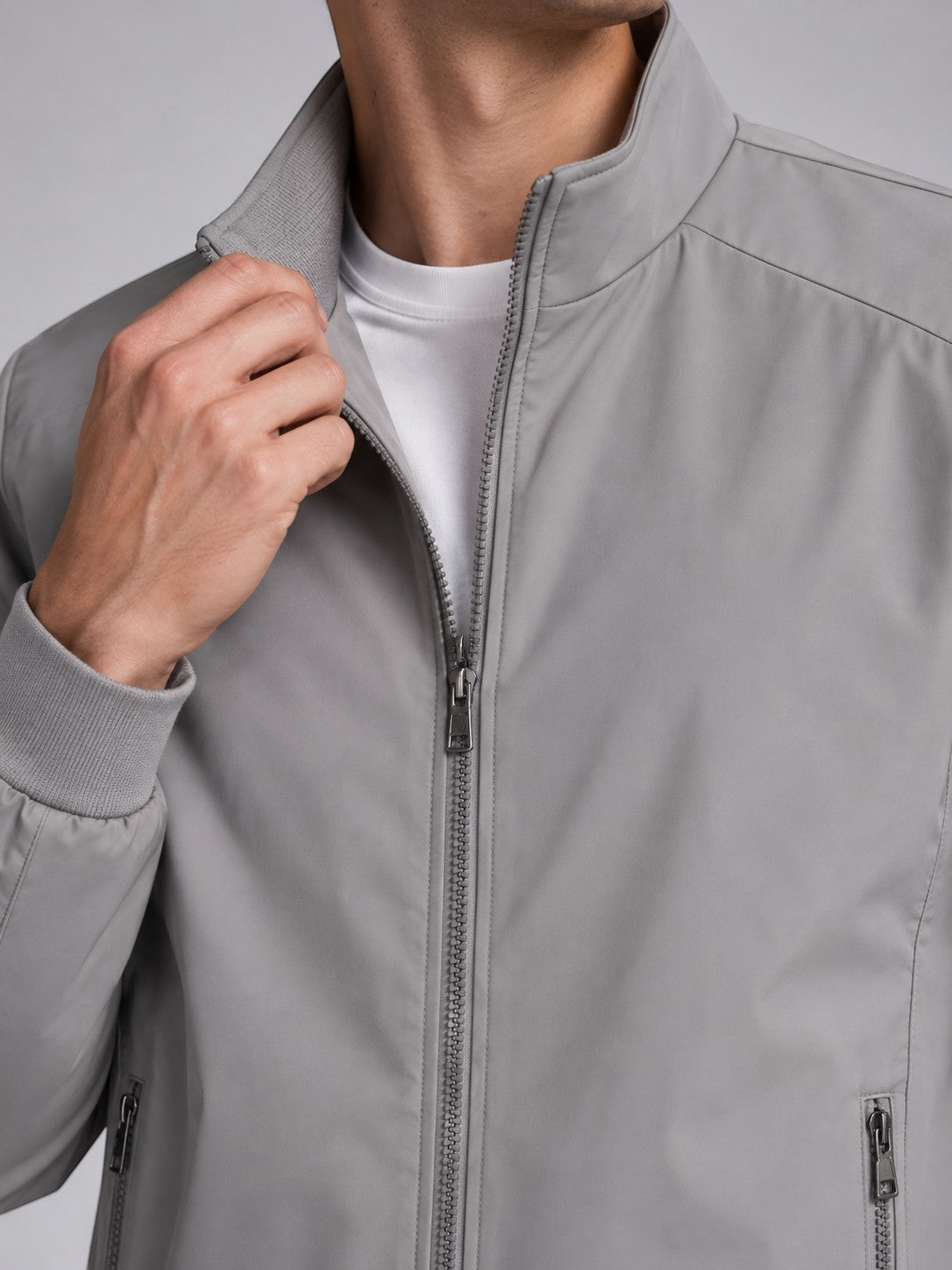 Jorvalore | Men’s Lightweight Stand Collar Jacket Smart Casual Zip Coat