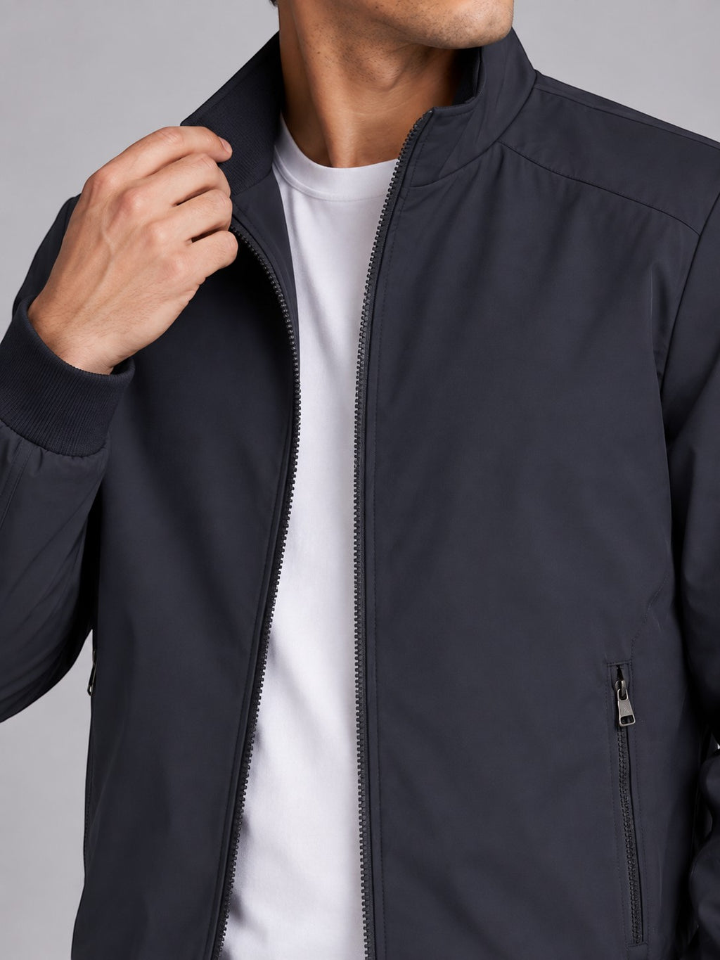 Jorvalore | Men’s Lightweight Stand Collar Jacket Smart Casual Zip Coat