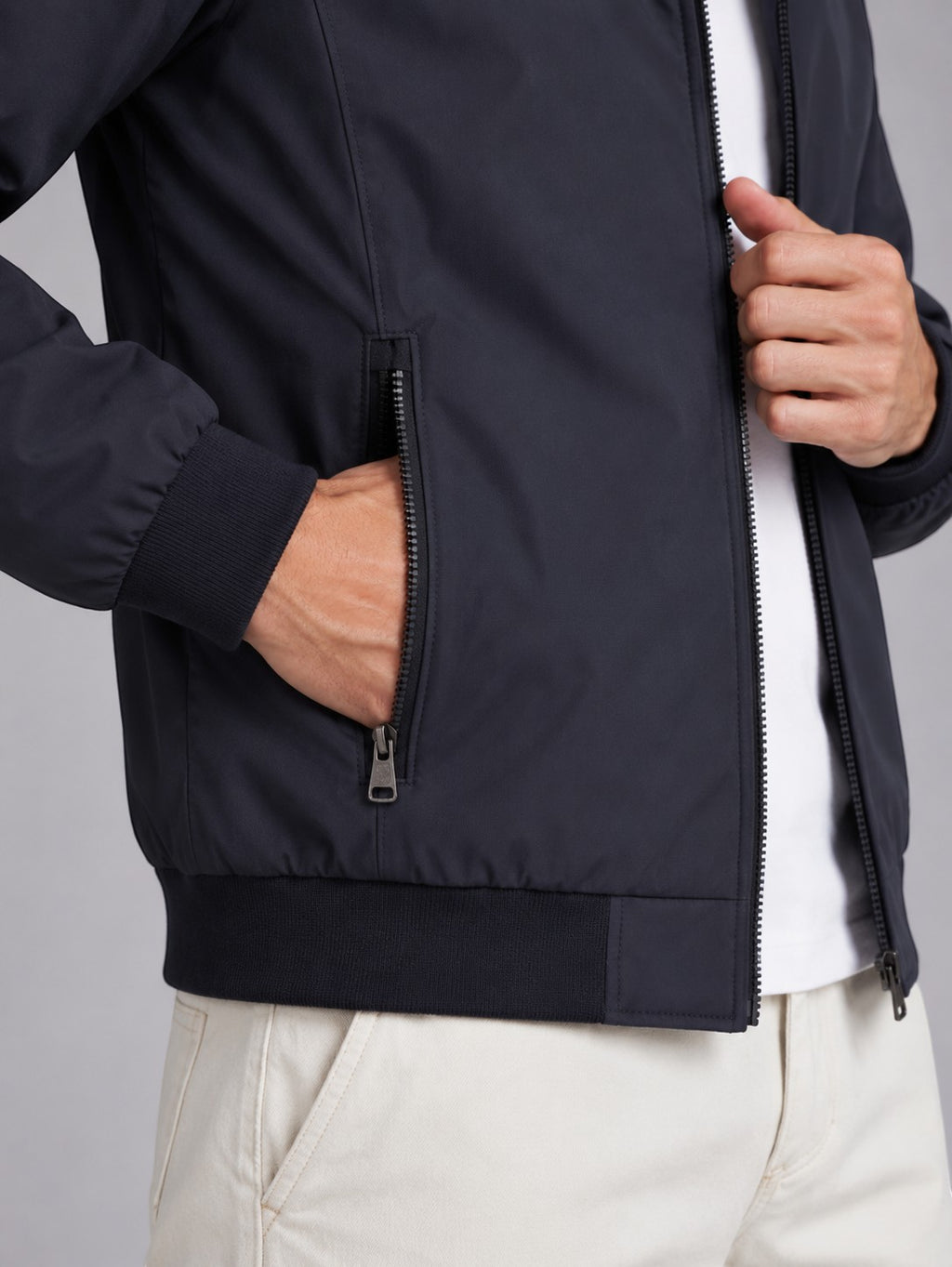 Jorvalore | Men’s Lightweight Stand Collar Jacket Smart Casual Zip Coat