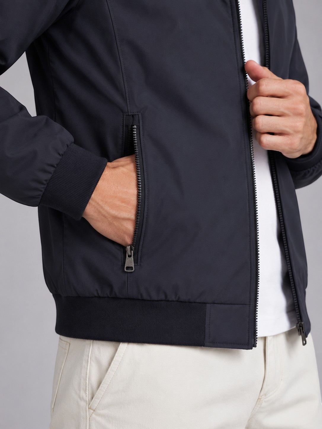 Jorvalore | Men’s Lightweight Stand Collar Jacket Smart Casual Zip Coat