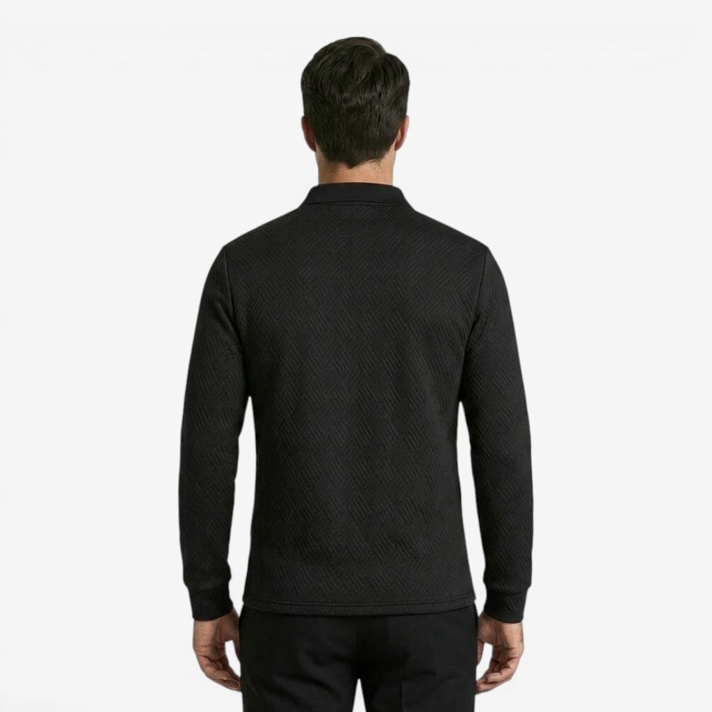 Jorvalore | Men's Long Sleeve Polo Shirt for Office and Casual Wear
