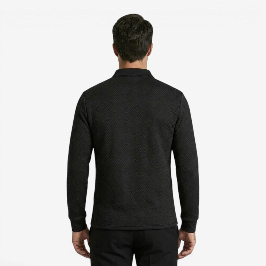 Jorvalore | Men's Long Sleeve Polo Shirt for Office and Casual Wear