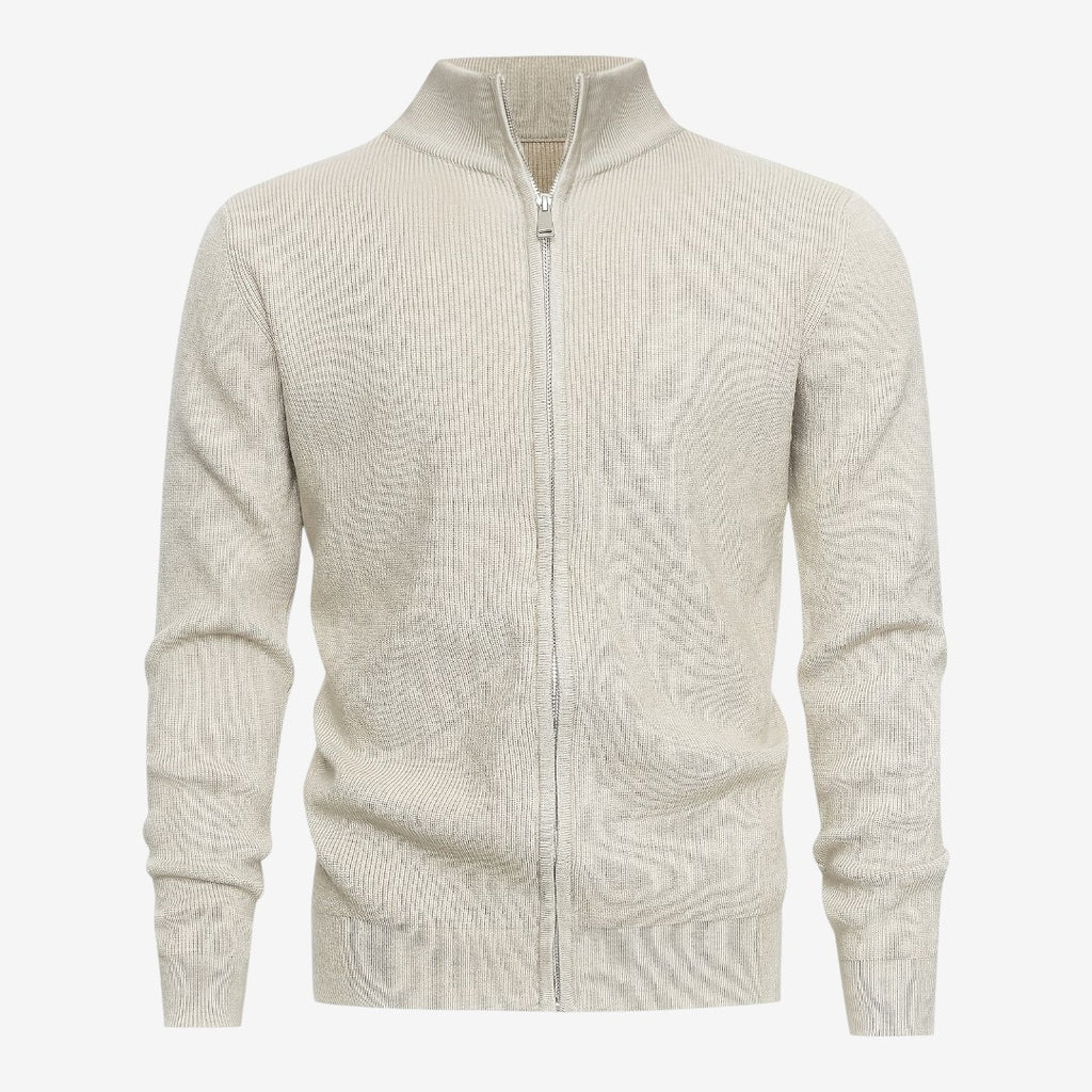 Jorvalore | Men's Luxury Full Zip Knit Cardigan for Winter
