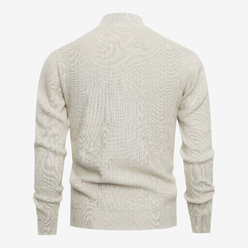 Jorvalore | Men's Luxury Full Zip Knit Cardigan for Winter