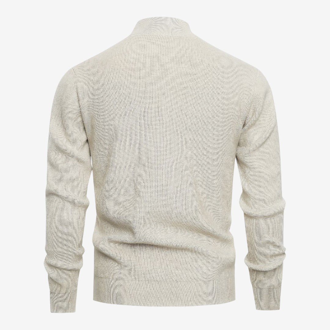 Jorvalore | Men's Luxury Full Zip Knit Cardigan for Winter