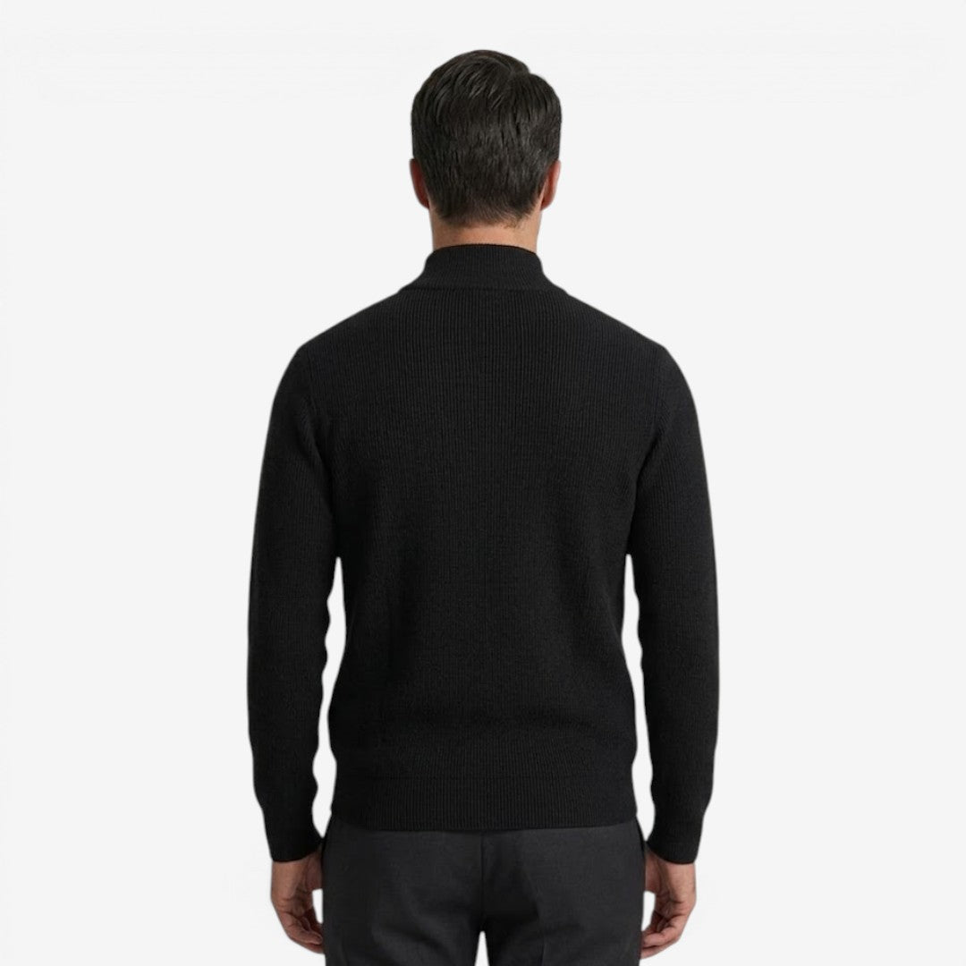 Jorvalore | Men's Luxury Full Zip Knit Cardigan for Winter